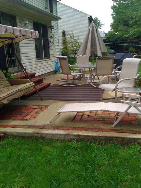 Porch before renovation