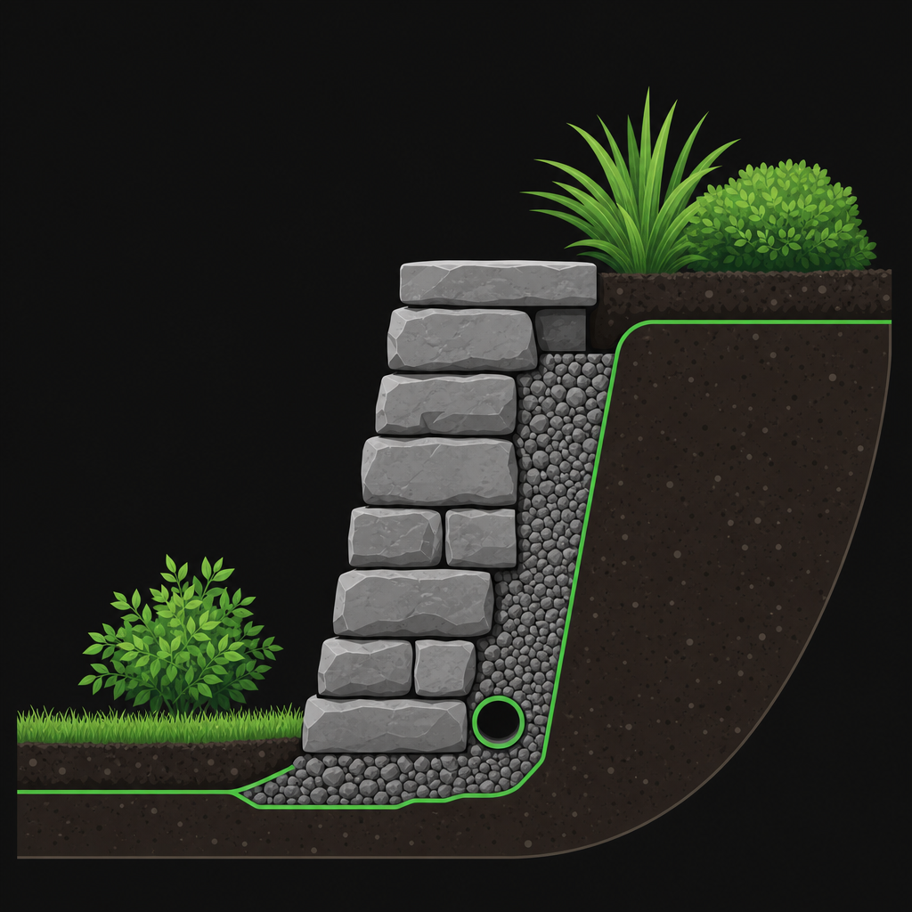 Retaining walls and structures