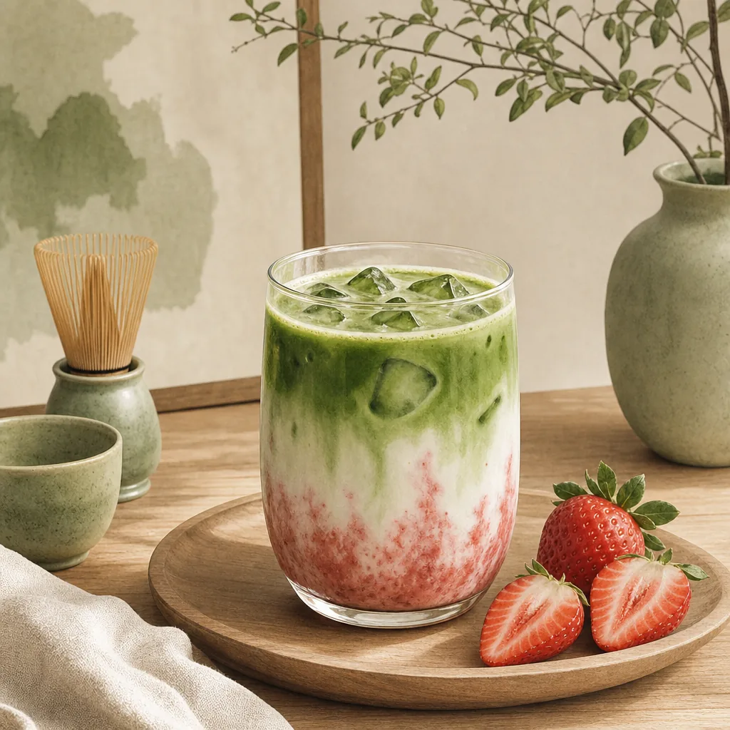 Iced Strawberry Matcha