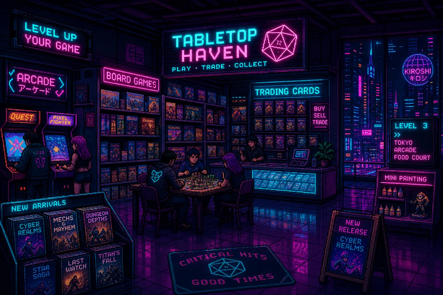 Cyberpunk game store